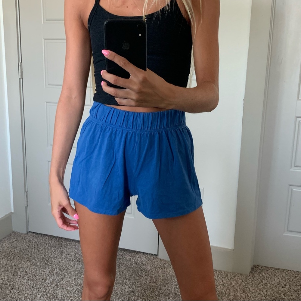 Blue Comfy Cotton Gym / Soffee type Shorts